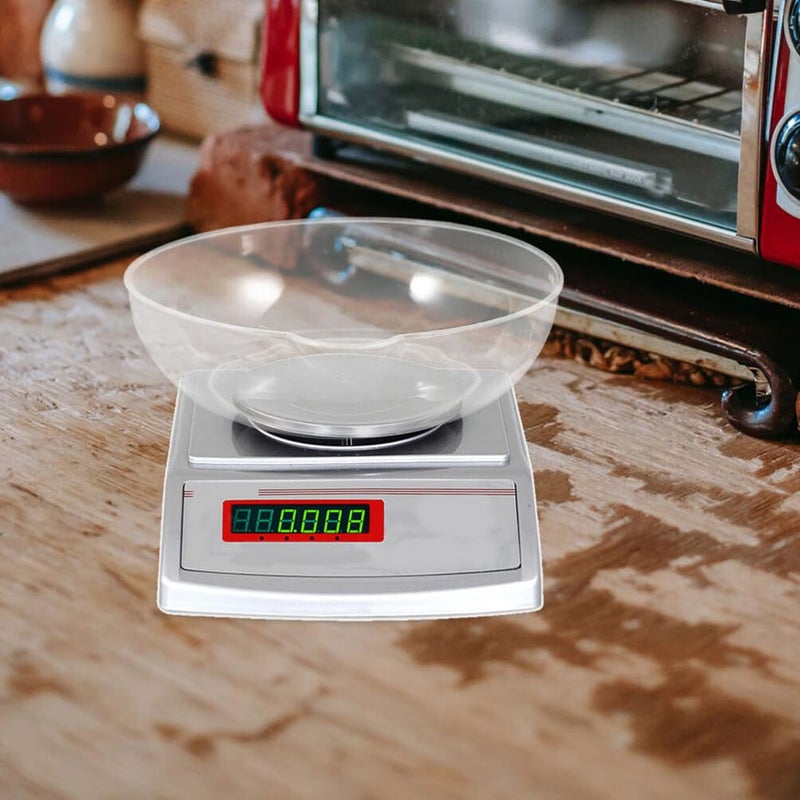SHINEOFI Kitchen Scale Tray, 2Pcs Plastic Food Weighing Pan for Electronic Scales Reusable Tray with Large Capacity for Home Cooking Baking Use - Image 4